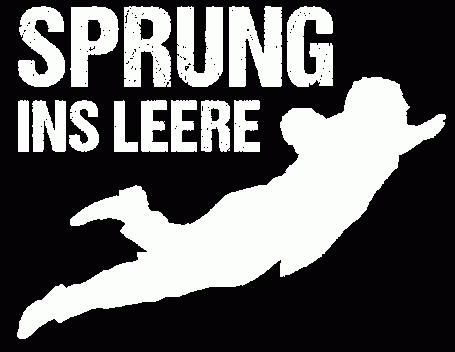 SPRUNG INS LEERE